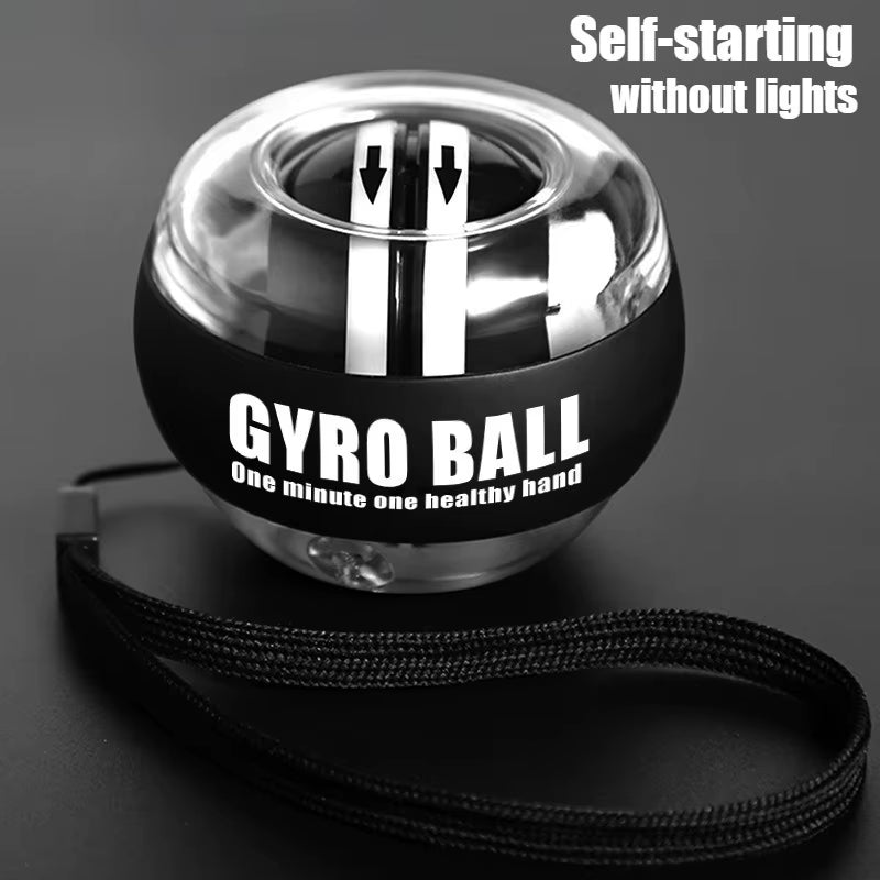 LED Wrist Ball Centrifuge Gyro Wrist Press Automatic Start Range Gyro Ball Arm Hand Muscle Strength Forearm Trainer Fitness Equi