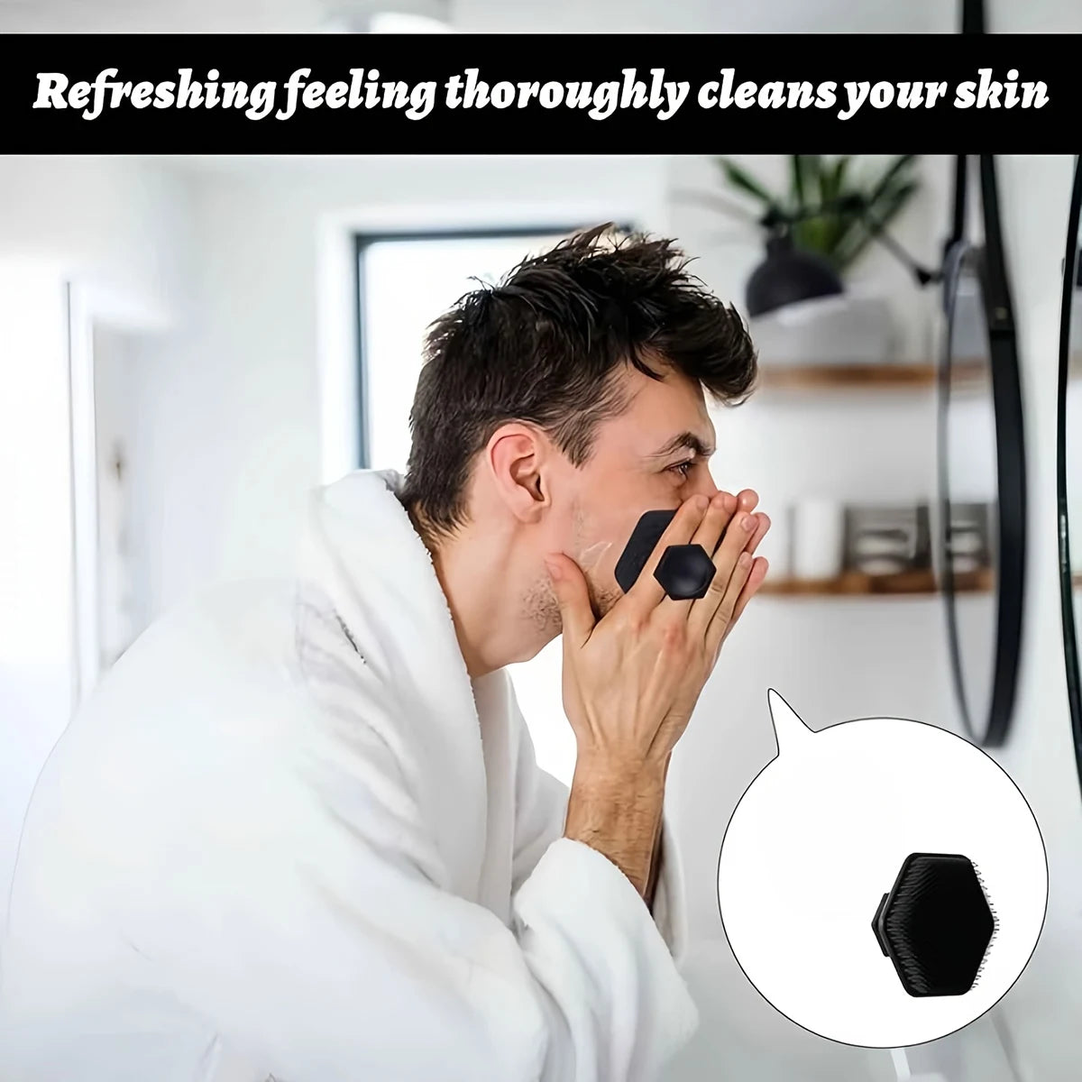 4-piece Soft silicone bath brush set