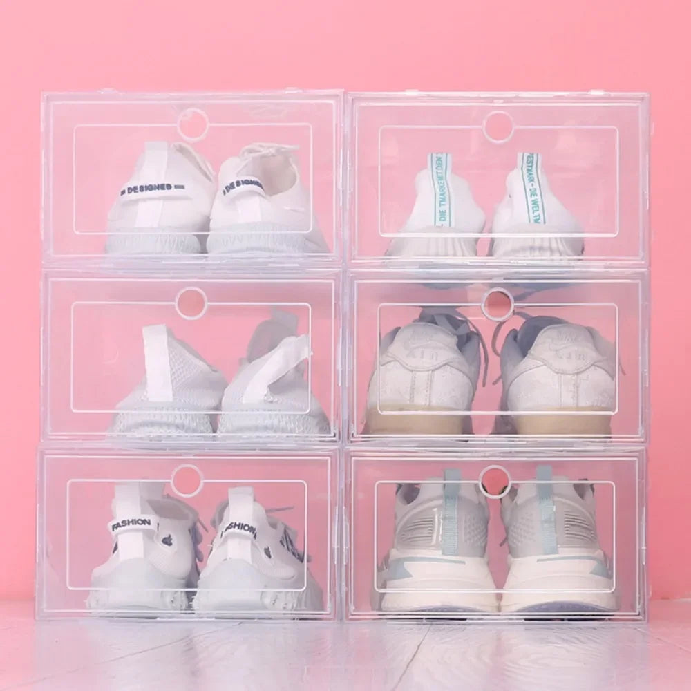 6pcs Transparent Shoe Boxes