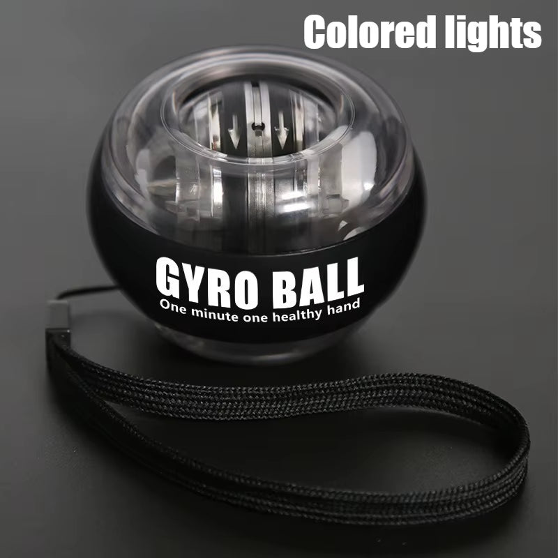 LED Wrist Ball Centrifuge Gyro Wrist Press Automatic Start Range Gyro Ball Arm Hand Muscle Strength Forearm Trainer Fitness Equi