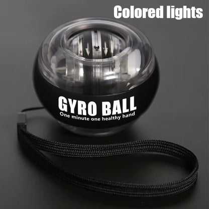 LED Wrist Ball Centrifuge Gyro Wrist Press Automatic Start Range Gyro Ball Arm Hand Muscle Strength Forearm Trainer Fitness Equi