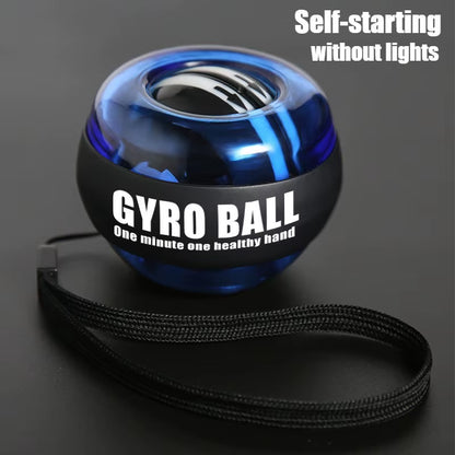 LED Wrist Ball Centrifuge Gyro Wrist Press Automatic Start Range Gyro Ball Arm Hand Muscle Strength Forearm Trainer Fitness Equi